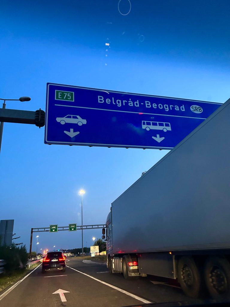 cesta do Belehradu